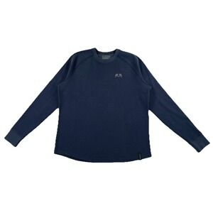 KUIU Waffle Knit Thermal Long Sleeve Navy Blue Men's Medium